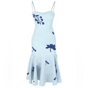 NWT FANM MON Gayelle Dress in Light Blue Size Medium